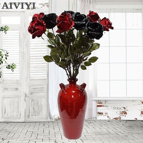 Single branch Australia big rose artificial flower fake flower home wedding decoration photo studio photography accessories