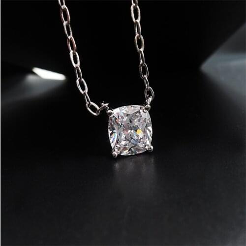 2020 Hot Copper Luxury Square Claw Setting AAA Cubic Zirconia Necklace Earrings Wedding Party For Women’s Fashion jewelry Sets