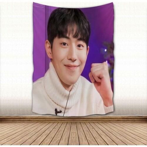 Nice Nam Joo Hyuk KPOP Tapestry Wall Hanging Wall Fabric Tapestry Art Home Decoration Sleeping Pad Wall Carpets Dorm Decor 0719
