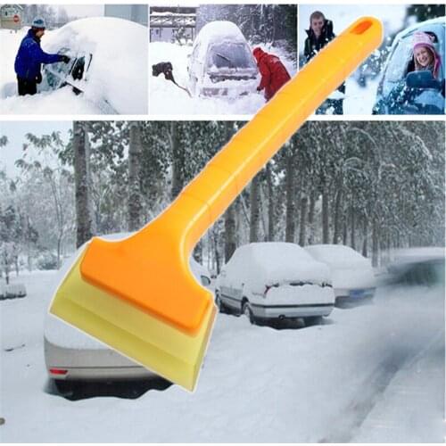 1Pcs Long Handle Snow Scraper Window Windscreen Glass Remover Shovel Deicer Car Glass Window Defrosting Cleaning Tools For House