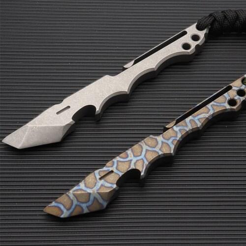 Burn Titanium Crowbar Outdoor Survival Self-defense EDC Multi-function Tool Crowbar Bottle Opener