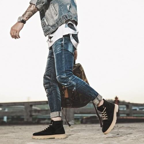 Mensman shoes shoe breathable wear for sneaker fashion Sneaker genuine new footwear leather black sport outdoor leisure casual