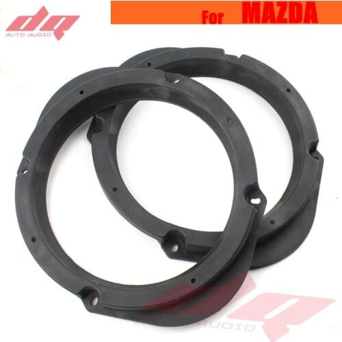 Solid Car Speaker Spacer 6.5'' for Mazda M3 M5 M6 M8 Car Audio Horn Refit Rings Mat Mount Adapter Stereo Install Black 2 PCs