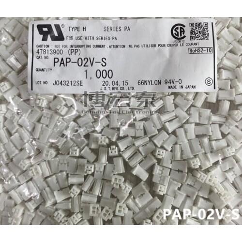 PAP-02V-S CONN HOUSING PA 2POS 2MM WHITE Connectors terminals housings 100% new and original parts