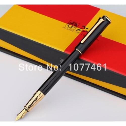 Picasso 988 Pimio Fountain Quality Ink pen Office Lady Supply Pen Red Color For Lady Female Pen Original Box Black Optional
