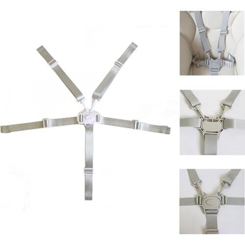 Baby Safety Belt 5 Point Harness Dining Feeding Chair Belts Baby Protection Universal Belt Lunch Seat Car Sleeping Fixed Belts