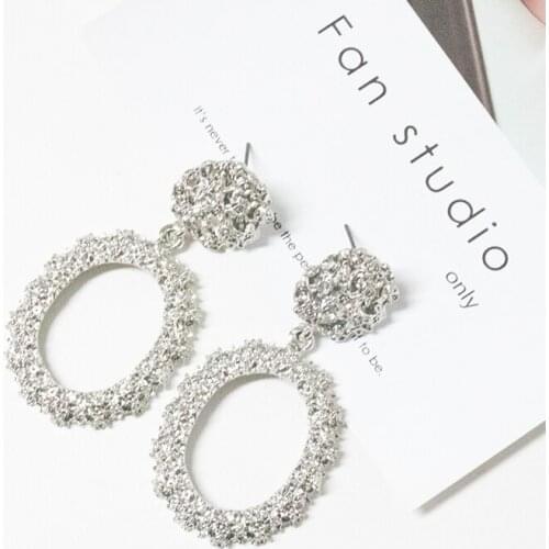 Earrings Jewelry Luxury Metal Long Big Drop Earrings for Women Girl Fashion Charm Party Exaggerated Vintage Earring Jewelry Gift