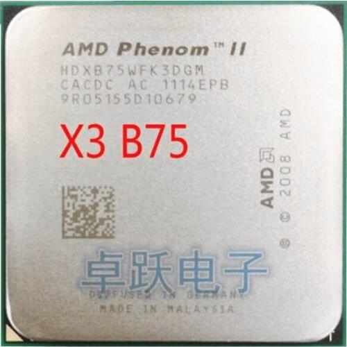 AMD Phenom II X3 B75 75 3.0 GHz triple-core CPU Processor Socket AM3 free shipping