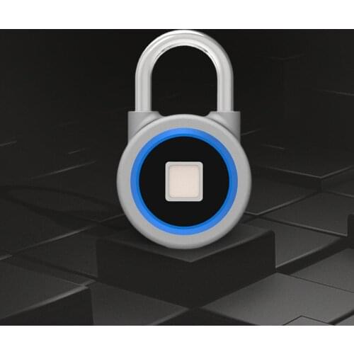 Smart Fingerprint Door Lock Keyless Anti-theft Security Padlock USB for Bike Gym