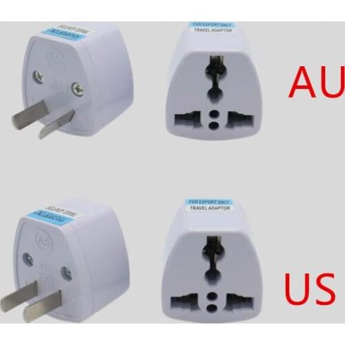 1PC Universal US UK AU To EU Plug USA To Euro Europe Travel Wall AC Power Charger Outlet Adapter Converter 2 Round Pin Socket