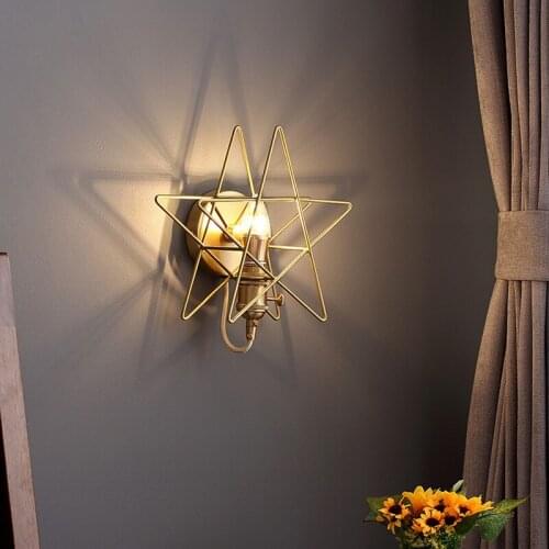 Modern wall lighting Star E27 study Dinning room living room art decoration TV background designer bedroom bedside wall lamp