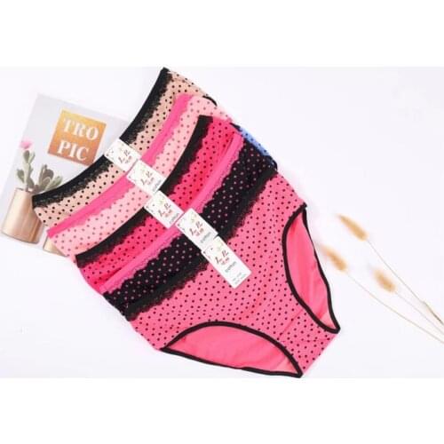 Jian Peng kawaii printed low-Rise briefs underwear women sexy panties lady solid and durable underpants wholesale lots bulk