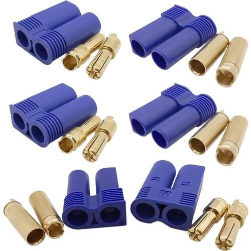 EC5 Female Male Connector Banana Plug Bullet Connectors Battery for RC Quadcopter FPV Racing Drone Lipo Battery DIY Parts