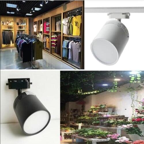 10PCS LED Track Light 15W 20W 30W Rail Lamp Indoor Lighting Angle Adjustable Spotlight Clothing Store home AC 110V 220V 240V