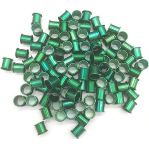100 Pcs Aluminum pigeon leg rings Pigeon Bird Foot ring Identification Race pigeons multicolor tools