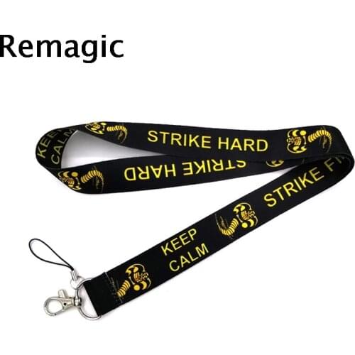 20pcs Cobra kai snake funny kids 90s vintage gifts Neck keychain necklace Cartoon Strap Lanyard ID badge holder Keychain Lanyard