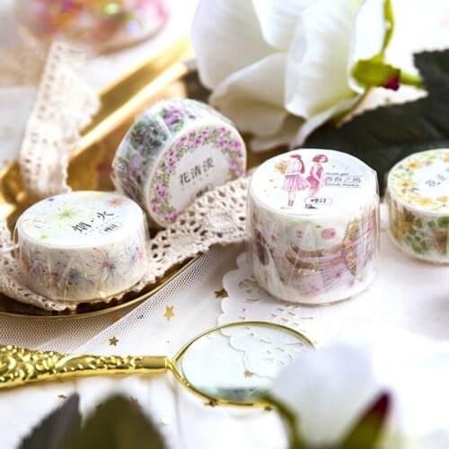 30packs vintage paper edge series box tape DIY adhesive tape decorate Stationery 5M