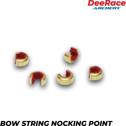 Archery Accessories Bow String Brass Nocking Point for Recurve Bow String 12 pcs