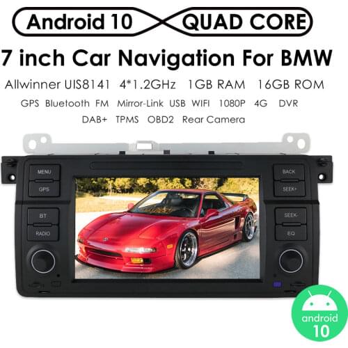 Android 10 Car GPS Navigation Auto Radio Player For BMW 3 E46 Rover 75 MG ZT 1999-2005 Multimidia 1Din Stereo 1080P BT WIFI