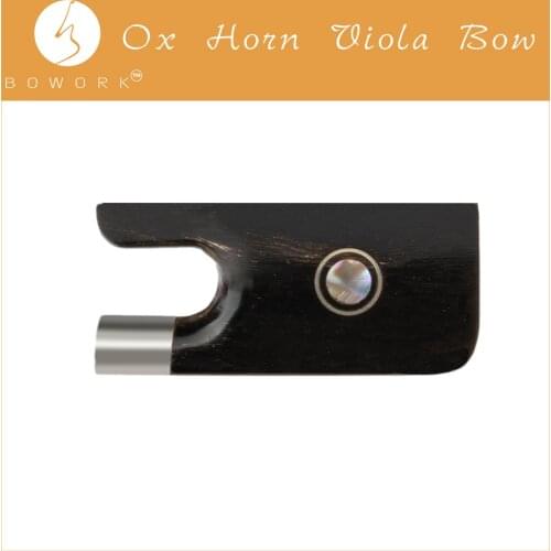 BOWORK Master Black Ox Horn Viola Bow Frog Replacement Viola Bow Parts