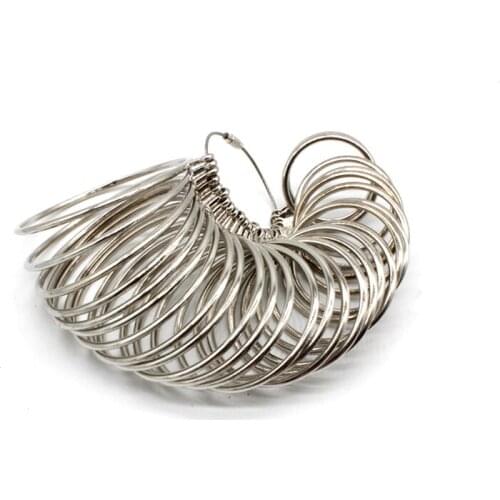 Alloy Bracelet Sizer Wrist Bangle Gauge Measures Size 1-27 Metal Jewelry Tool