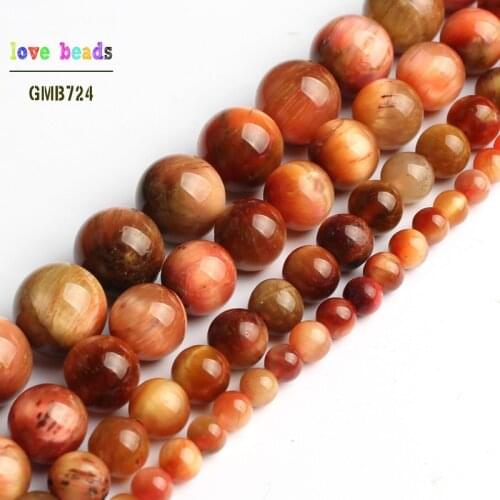 Natural Pink Tiger Eye Bead Stone Round Beads for Jewelry Making 15'' Strand DIY Bracelet 4mm 6mm 8mm 10mm