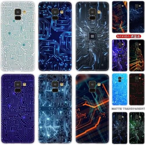 Phone Case For Samsung Galaxy J6 J8 J5 J7 J4 Plus 2018 2016 2017 EU Prime Pro CORE Cover Star Circuit Board