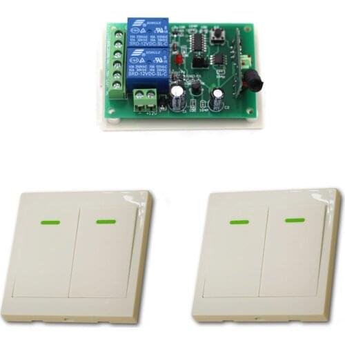 DC 24V Smart Home Wireless Remote Control Switch Radio Controlled Switch System Relay Wall Transmitter For Curtain LED Lighting
