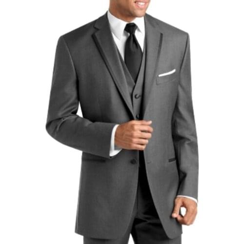 Custom Made Mens Suits Groom Tuxedos Groomsmen Wedding Party Dinner Best Man Suits Blazer (Jacket+Pants+Vest+Tie) NO:629
