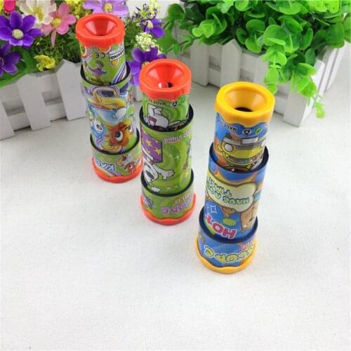 Uaincube Classic Toys 3D Rotatin Kaleidoscopes Extended Rotation Adjustable Fancy Colored World Baby Toy 3 Segments Souptoys