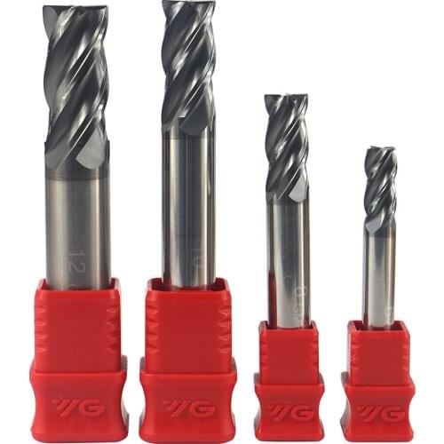 Cutreign 4 Flutes HRC65 Carbide End Mill Alloy Carbide Milling Tungsten Steel Milling Cutter EndMillS CNC Cutting tools