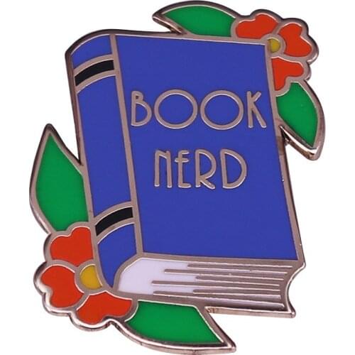 Beautiful Book Nerd Lapel Pin A Smart Gift for Reading and Book Lovers