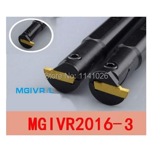 MGIVR2016-3 Internal Grooving Turning Lathe Boring Bar Tool Holder For Lathe Machine CNC Cutting Turning Tool Set Holder MGIVR
