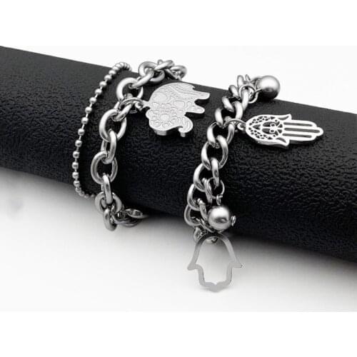 Fashion stainless steel animal bells titanium steel wild bracelet jewelry hot sale