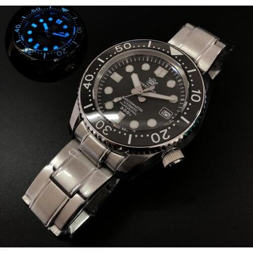 STEELDIVE men sport dive watch,mens automatic wrist watches 300m waterproof mechanical wristwatch luminous clock ceramic bezel