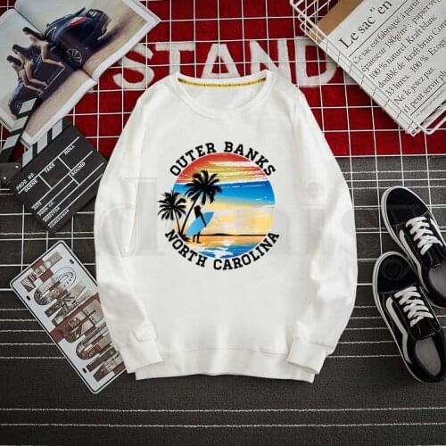 Outer Banks Pogue Life Men Hoodies Sweatshirt Print Trend Mens Clothes Male Crewneck Hoodies