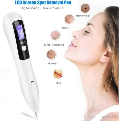 LCD Plasma Pen Profesional Laser Tattoo Mole Removal Skin Care Tools Tag Freckle Wart Dark Spot Remover Anti Aging Whitening