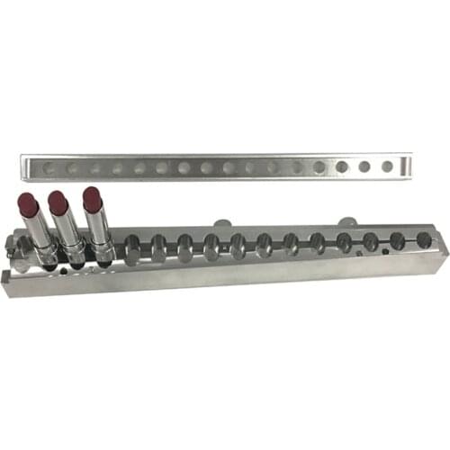 16 Cavities 11mm Flat Aluminum Lipstick Mould, 16 Cavity Flat Lipstick Mold Mould Lipstick Mold Beauty Women Tools