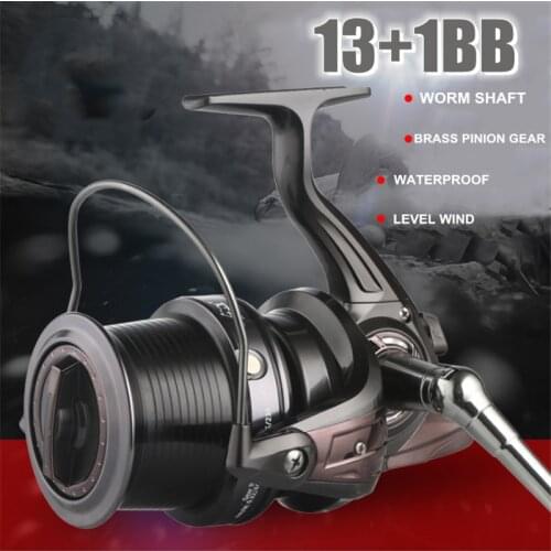 Full Metal Fishing Reel Bait Spinning Big Fish Carp Sea Boat Saltwater Trolling Feeder Coil Jigging Long Spool 10000