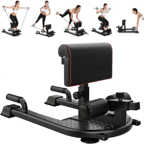 Household Fitness Squat Rack, 3-in-1 Padded Push Up Sit Up Deep Sissy Squat Machine, Home Gym Fitness Equipment
