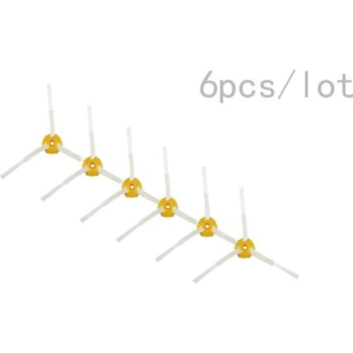6pcs 3-armed side brush for iRobot Roomba 500 600 700 series 527 529 528 530 532 550 560 570 595 620 601 602 630 650 760 770 780