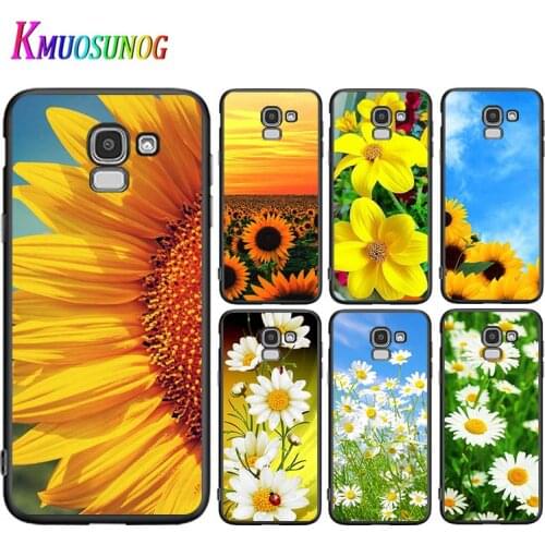 Beautiful Sunflowers For Samsung Galaxy J2 J3 J4 Core J5 J6 J7 J8 Prime duo Plus 2018 2017 2016 Silicone Phone Case