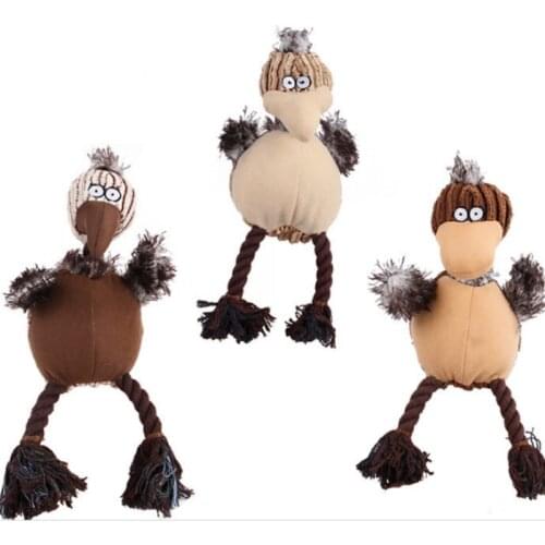 Pet Supplies Dog Toy Vocal Toy Chew Toys Plush Fabric Cartoon Bird Doll Bite Resistant Molar Cleaning Dog Training Supplies