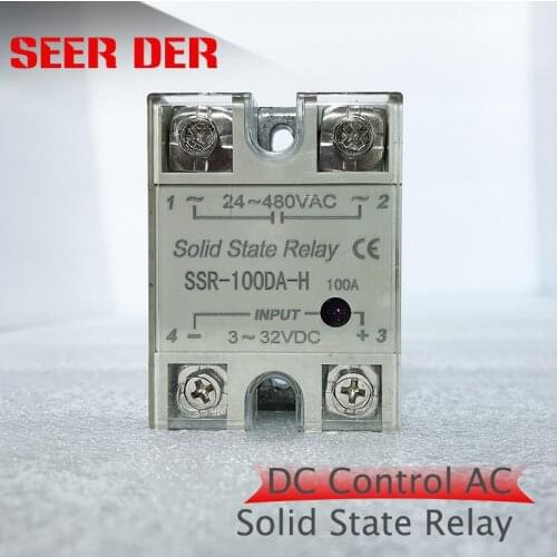 Solid state relay SSR-25DA 25A actually 3-32V DC TO 24-380V / 90-480 V AC SSR series 25DA 25VA 25AA 25DD