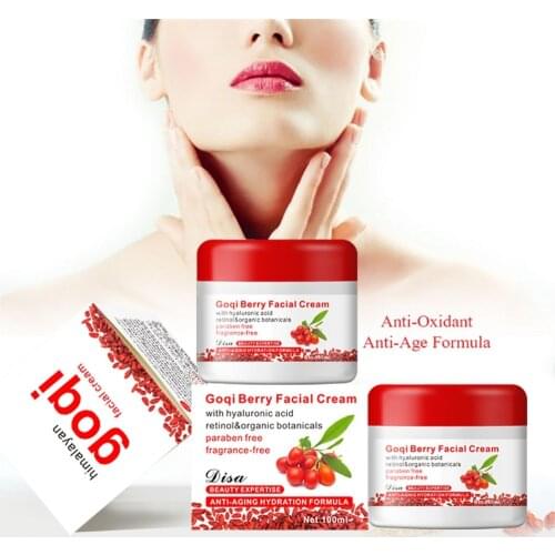 100g Wolfberry Face Cream Anti Wrinkle Anti Aging Moisturizing Night Day Moisturizer Skin Whitening Facial Skin Care