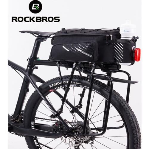 ROCKBROS Bicycle Bag Trunk Bag Pannier Nylon Bike Cycling MTB Outdoor Rack Rear Trunk Tote Bag Basket Bicycle Accessories
