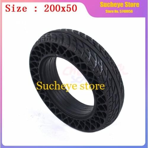 High quality 200x50 8X2T Solid tyre 8 inch tire fit Electric Self Balancing Hoverboard Scooter 200*50 Honeycomb wheel tires
