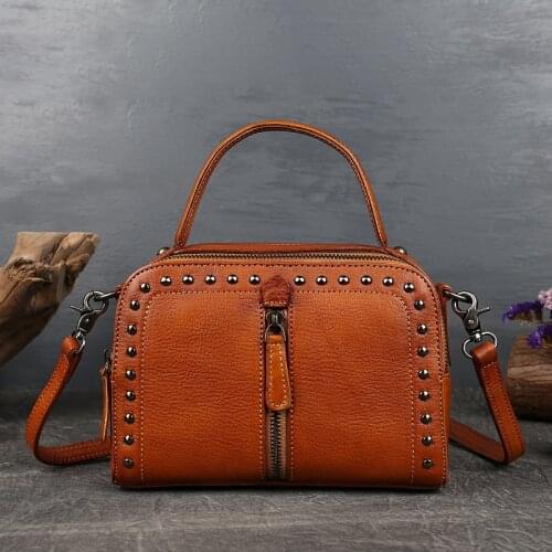 High Quality Genuine Leather Women Cowhide Top Handle Bags Vine Embossed Tote Handbag Vintage Crossbody Shoulder Messenger Bags