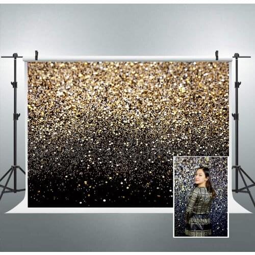 Glitter Shinning Photography backdrop Gold bokeh photo Background Shimmer portraits/YouTube video wedding bridal shower B-31
