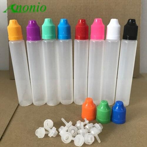 10pcs Pen Shape 30ml PE Empty Bottles e-liquid Dropper bottle plastic dropper E liquid oil bottle with childproof cap 0B
